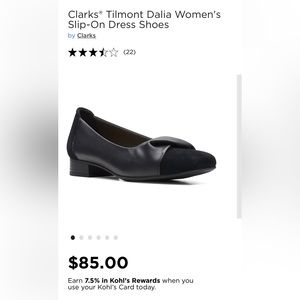 NWT Clarks Tilmont Dalia Black Shoes Size 8.5